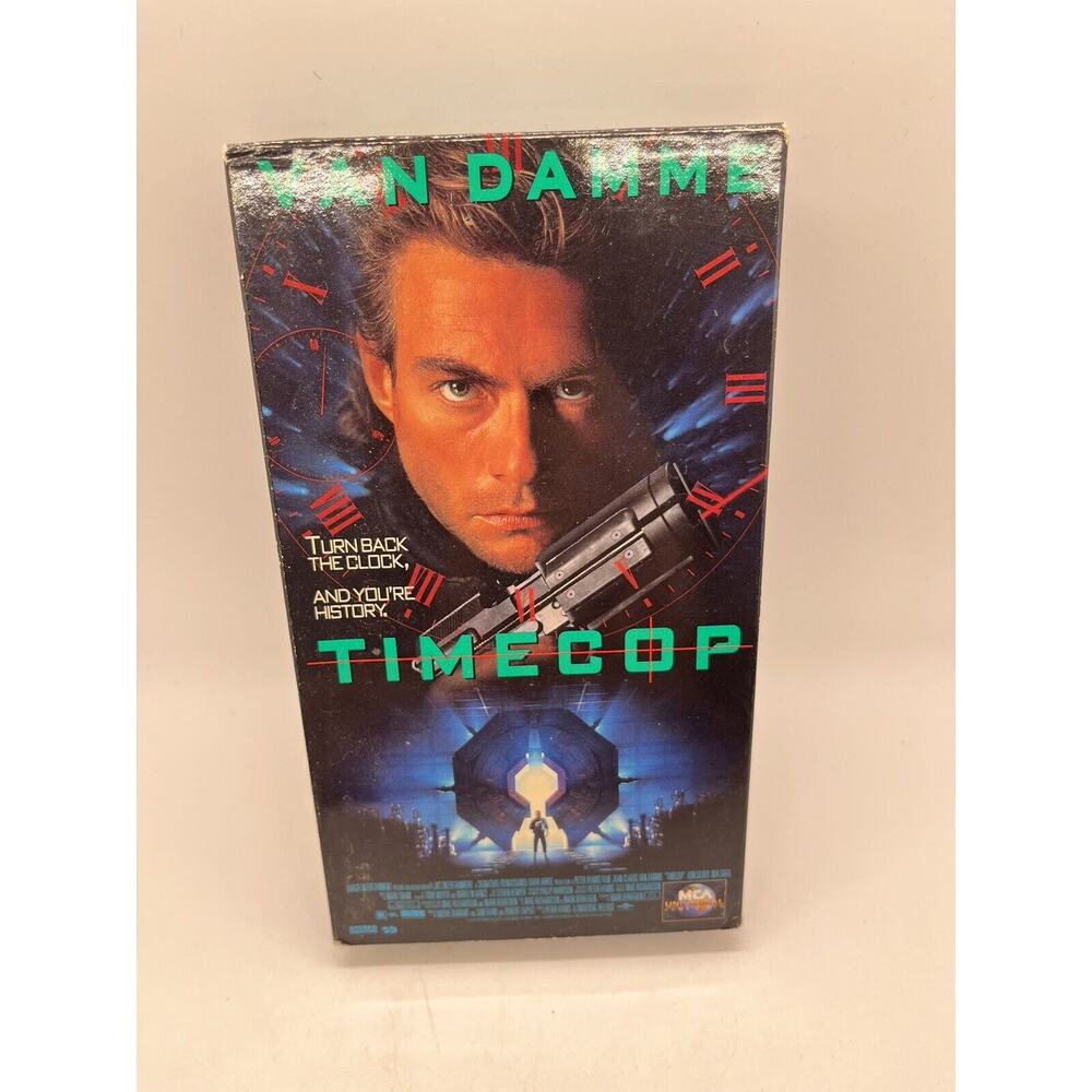 Timecop VHS Tape Movie Video Jean Claude Van Damme Sci-Fi Action Time Travel Cop